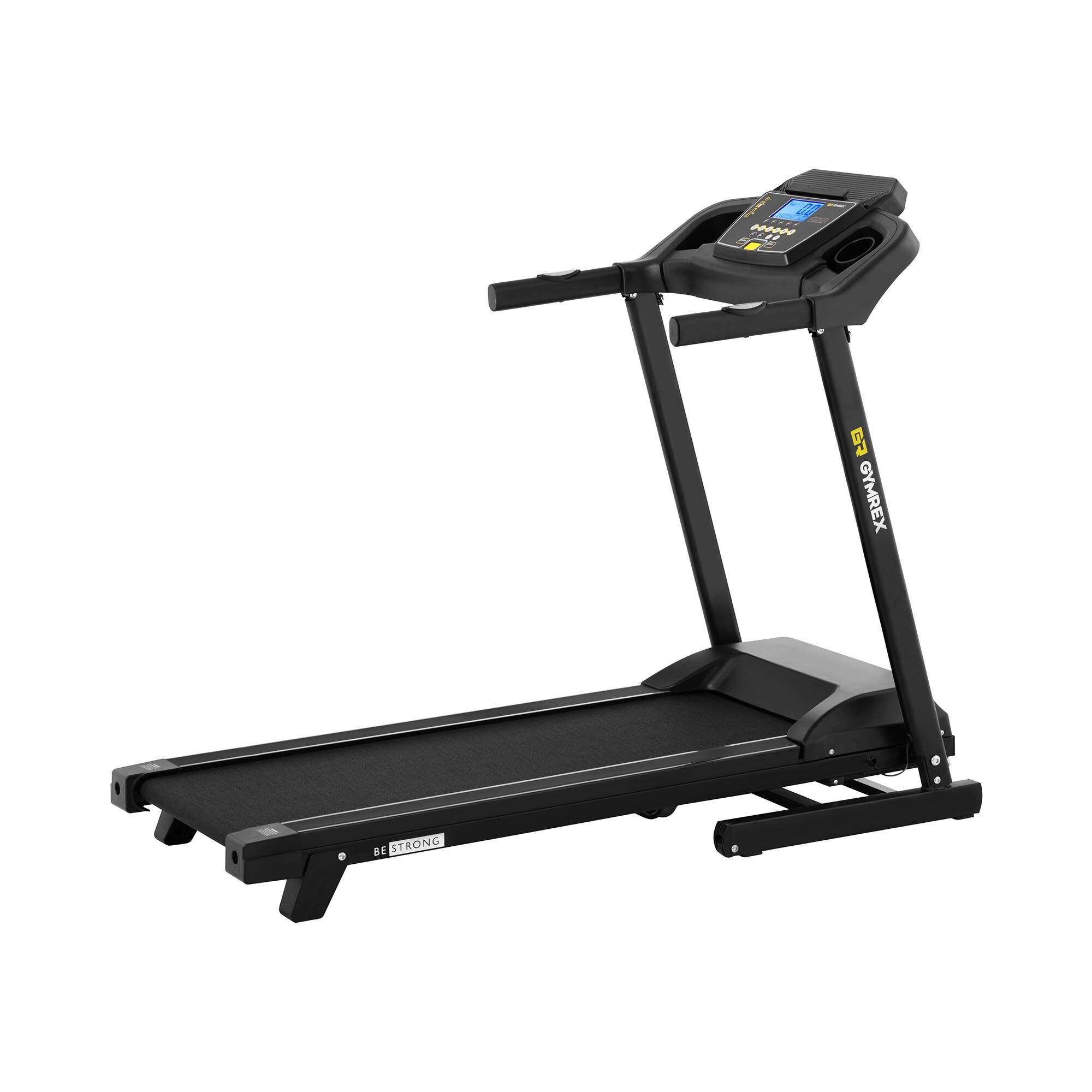 Gymrex Laufband - klappbar - 1200 W -1 bis 12 km/h - 120 kg - 2 Steigungsstufen