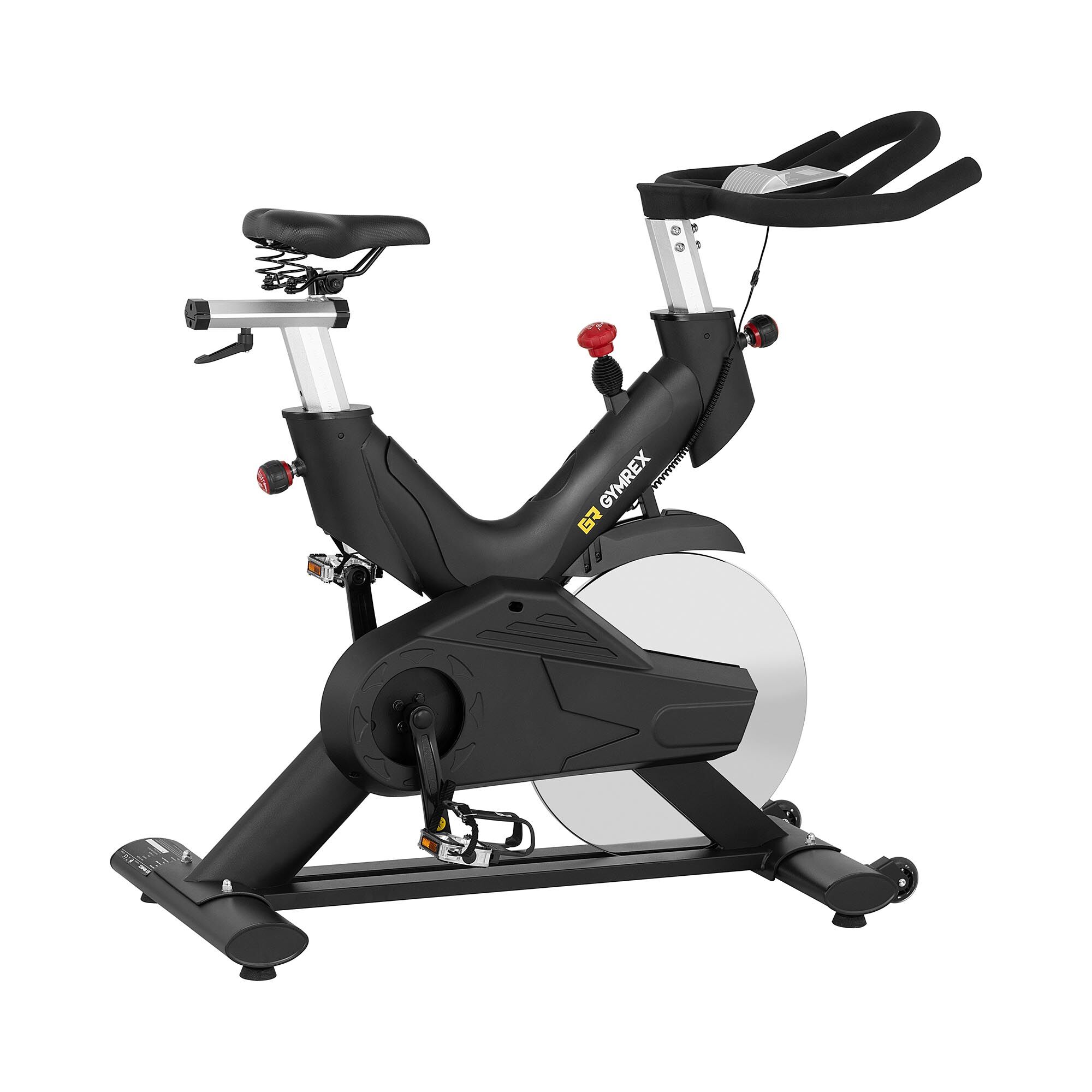 Gymrex Heimtrainer - Schwungmasse 20 kg - belastbar bis 120 kg - LCD