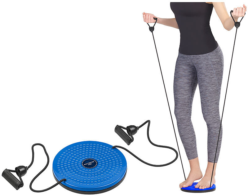 Pearl Fitness Twisting Disk mit Expander für Bauch, Taille & Arme, Ø 24,5 cm