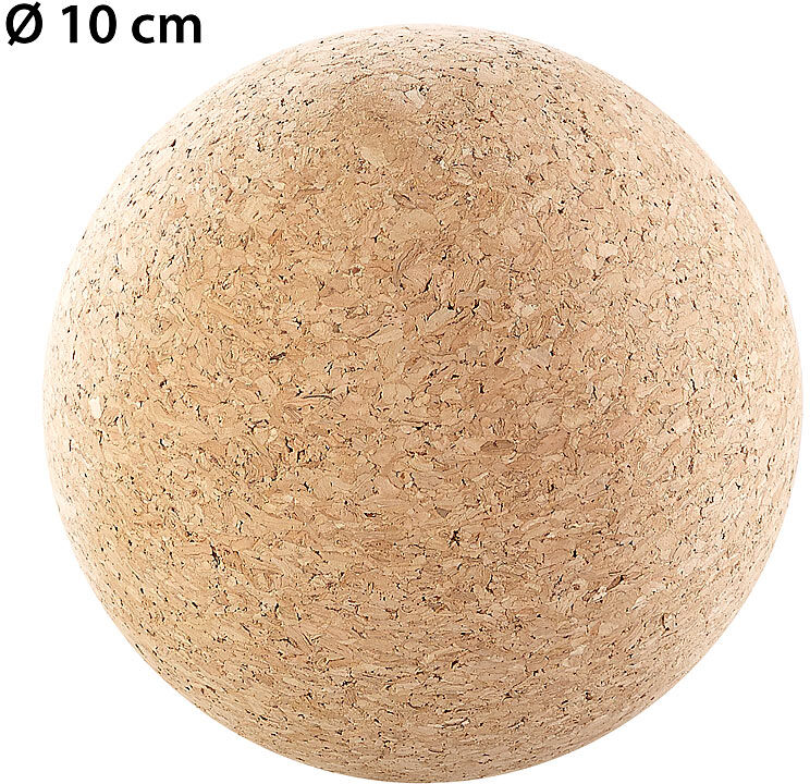 newgen medicals Massage-Ball und Faszien-Trainer zur Selbstmassage, aus Kork, Ø 10 cm