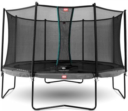 Berg Trampolin Champion inkl. Sicherheitsnetz Comfort 380 cm grau