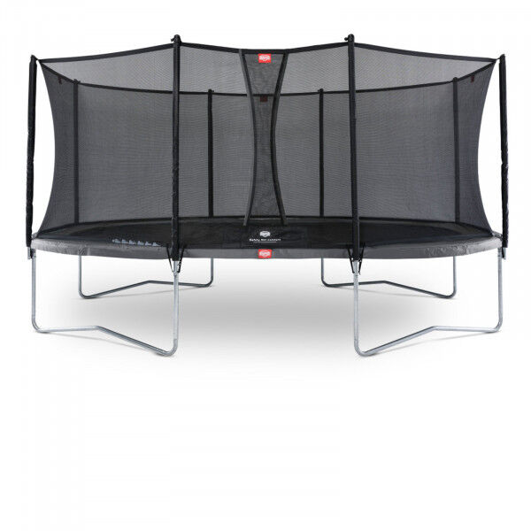 Berg Trampolin Grand Favorit inkl. Sicherheitsnetz Comfort 520 cm x 345 cm Grau