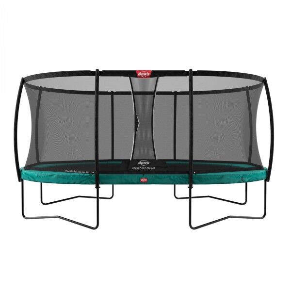 Berg Trampolin Grand Champion inkl. Sicherheitsnetz Deluxe 350 cm x 250 cm grau