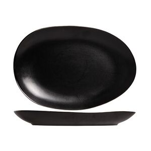 cosy & trendy vongola schwarz oval plate 35.5x24.8cm