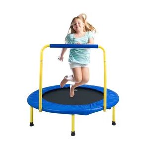 VEVOR Trampolin Gartentrampolin 810x920x920 mm, Klappabrer Trampolin Mini 60 kg Gewichtstragfähigkeit Fitness Trampolin, Kindertrampolin Kleinkind Trampolin Blau Indoor/Outdoor/Garten/Drinnen