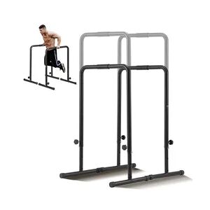 VEVOR Dip-Stangen Dip-Ständer-Station mit Einstellbarer Höhe, 200 kg Fitness-Workout-Dip-Stangen-Station, Stabilisator, Parallette-Liegestützständer, Parallelbarren Krafttraining im Heim-Fitnessstudio