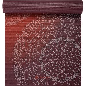 Gaiam Premium Metallic Yoga Mat Metallic Sunset 6mm - weinrot