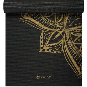 Gaiam Premium Metallic Yoga Mat Bronze Medallion 6mm - schwarz