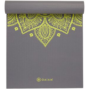 Gaiam Premium Yoga Mat Citron Sundial 6mm - grau