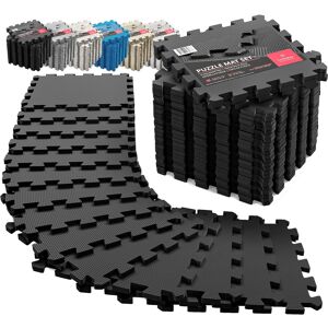 BeMaxx Schutzmatten Bodenschutzmatte Set Sportmatte Gymnastikmatte Puzzlematte: Puzzle - Akzeptabel Anthrazit (30 X 30 Cm) 18er Set (1,67 m²)