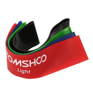Tomshoo Übungs-Widerstandsschlaufenbänder Latex-Gymnastik-Krafttrainingsschlaufenbänder Trainingsbänder