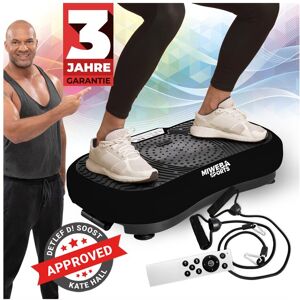 Miweba Sports Vibrationsplatte MV100, 2D-Vibration, Bluetooth, 99 Stufen, 10 Programme, 250 Watt (Schwarz)