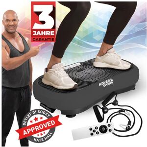 Miweba Sports Vibrationsplatte MV100, 2D-Vibration, Bluetooth, 99 Stufen, 10 Programme, 250 Watt (Grau)