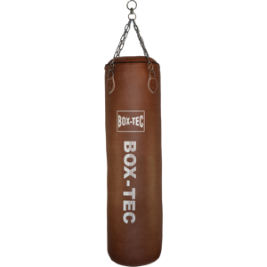 BOX-TEC Boxsack Sandsack Punching-Bag Retro 120cm, gefüllt inkl. Vierpunkt-Kette mit Drehwirbel