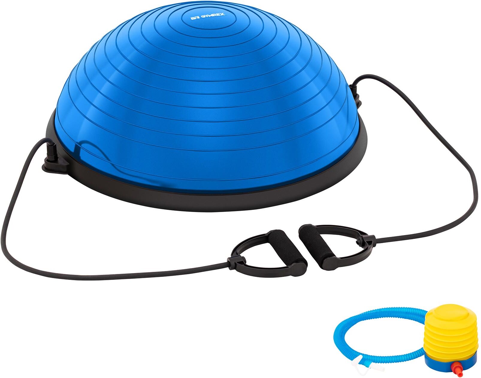 Gymrex Balance Ball inkl. Gummibänder - 220 kg - blau 10230084