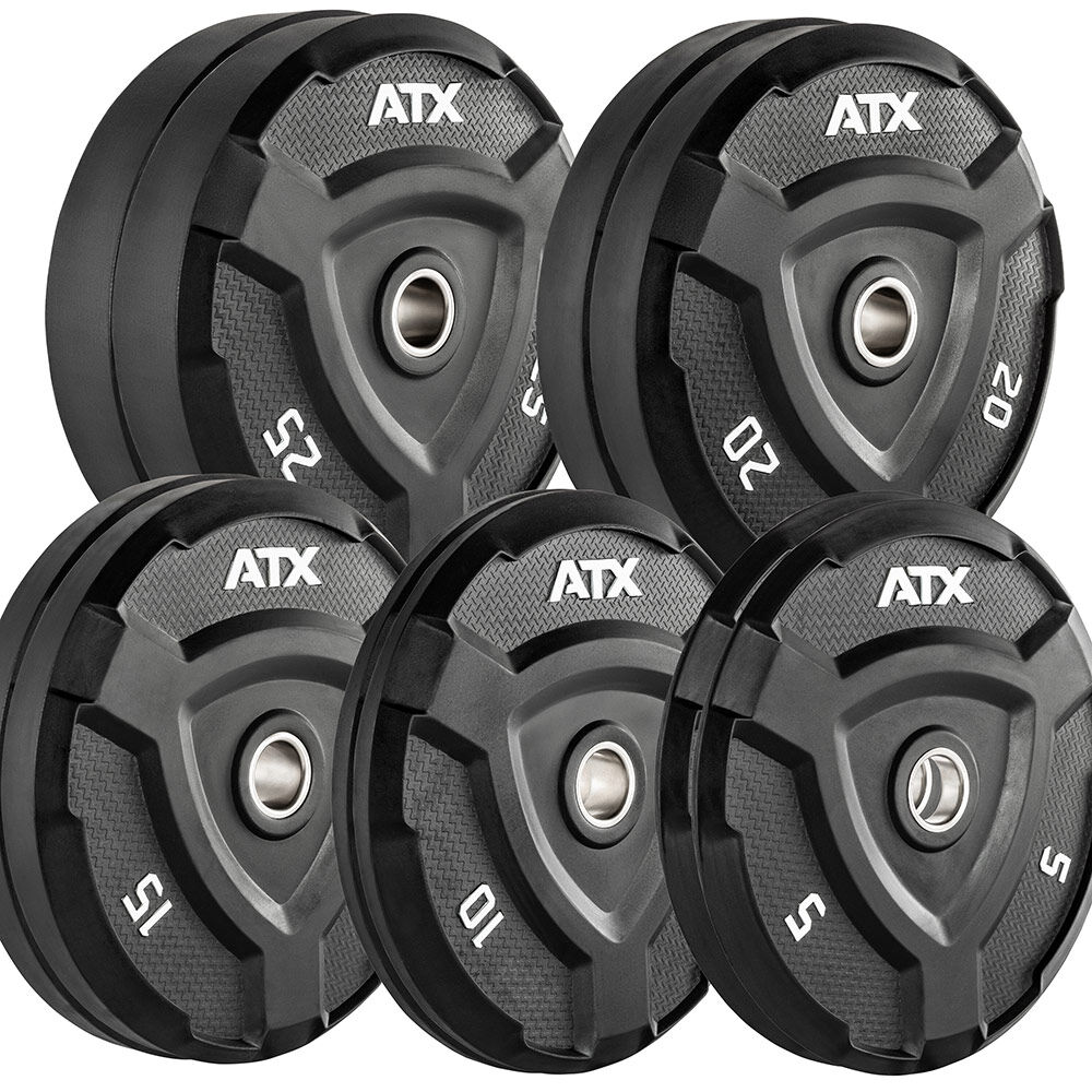 ATX Vorteilspaket! 150 kg ATX® Full Rubber Design Plates / Hantelscheiben - feste Sortierung