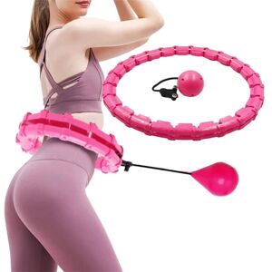 Pro Sport Smart Hula Hoop - Fitness Hulahopring (justerbar m/vægt) - Pink