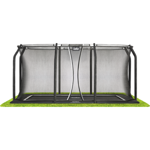 Salta Trampolin Royal Baseground 305x214 cm, sort inkl. sikkerhedsnet - 805-831