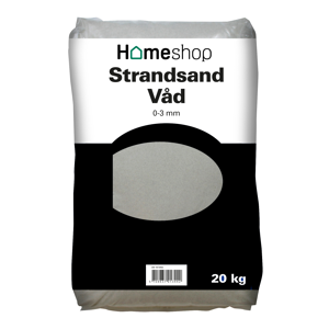 Skalflex Homeshop Sand Strandsand Våd 0-3 Mm         20kg