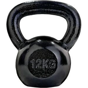 FF Europe Kettlebell - 12 Kg, Støbejern, Sort