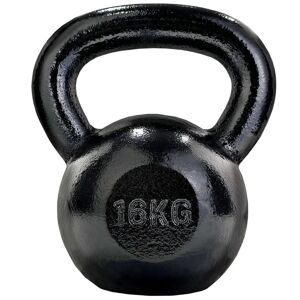 FF Europe Kettlebell - 16 Kg, Støbejern, Sort