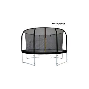 MCU-Sport Pro-line 3,7m Sort Trampolin V3.0 + Pro sikkerhedsnet