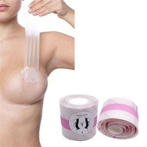 Floveme Smart brysttape til brystløft (gennemsigtig) Rosa 5cm/10m