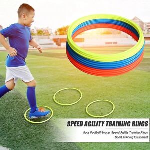 Holdbare Agility Træningsringe Bærbare 6 stk/sæt Fodbold Fodbold Speed Agility Træningsringe Sport Futbol Træningsudstyr Scrollsqy