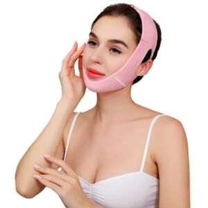 V-line Face Chin Cheek V-Line Lifting Bælte Ansigtsløftende Bandage pink