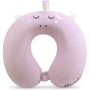 Kids Travel Kudde, Unicorn Memory Foam Rese Nackkudde SQBB