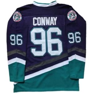 Galaxy Tröja Charlie Conway Tröja #96 CONWAY filmhockeytröja blå M