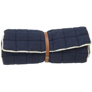 Nordal Yin Yoga Mattress w/fur 65x195 cm - Dark Blue