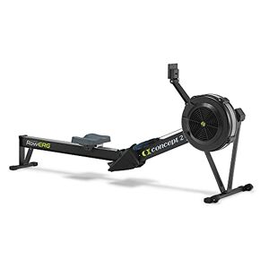 Concept2 RowErg mit Standardbeinen, Rudergerät Modell D,Luftwiderstand, Schwarz