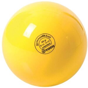 Togu 430403 Unisex – Erwachsene Gymnastikball 300g Standard Unlackiert, Gelb, 16