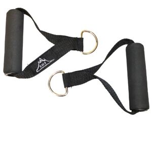 Black Mountain Products Griff Set für Widerstandsbänder / Resistance Bands, schwarz