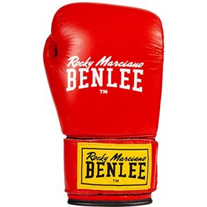 BENLEE Rocky Marciano Leather Boxing Gloves Fighter Red/Black, 10oz