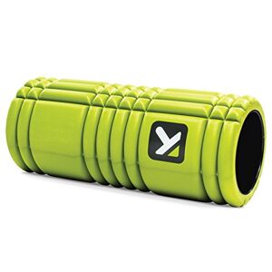 TRIGGERPOINT Grid Fascia Roller with Free Online Videos, Compact Massage Roller, Portable and Versatile Fascia Roller, Green, 13/33 cm