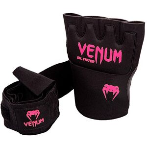 Venum Kontact Gel Gloves, Black/Neon Pink, One Size