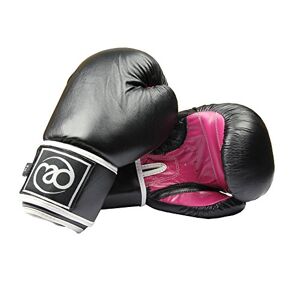 Fitness Mad Damen Fit, 227 g, Pro Sparring-Handschuhe aus Leder, Schwarz, 226g