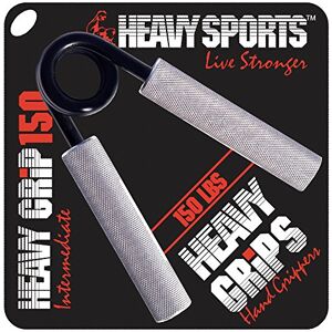 Heavy Grips Men's Hand Gripper Sliver/Black, Size 150