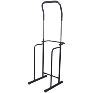 vidaXL Justerbar Armbøjning / Dips Stativ 175-224 cm Sort