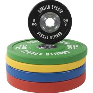 Gorilla Sports Bumper Plates Color 51mm - 5-25kg