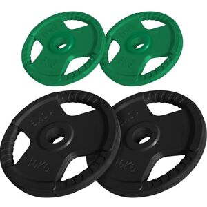 Gorilla Sports Vægtskiver Trigrip 51mm - 2x10kg 2x5kg