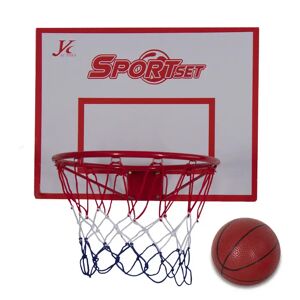 Home-tex Basketballkurv Ø44cm  - Til montering på væg - Inkl. bold og pumpe