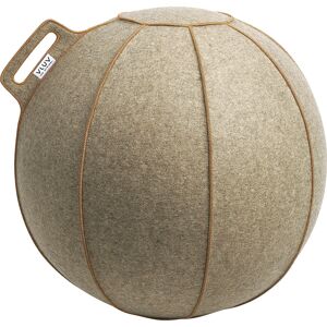 VLUV Balón asiento VELT, de fieltro de lana merina, 600 - 650 mm, greige jaspeado/marrón
