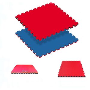 Tatami Puzzle reversible Kinefis color azul - rojo (grosor 40 mm)