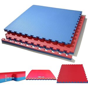 Tatami Puzzle reversible Kinefis color azul - rojo (grosor 20 mm)