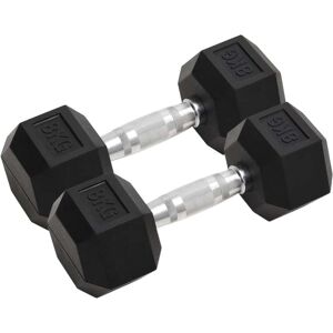 vidaXL Mancuernas 2 unidades hierro fundido 16 kg