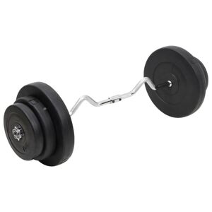 vidaXL Mancuerna curl con discos 60 kg