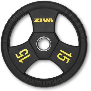 Ziva Disco olímpico acero  Performance Negro/Amarillo - 15kg